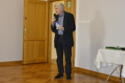 Kazimierz Brzuska, Przewodniczący Towarzystwa Miłośników Kęt wita gości